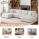 preview thumbnail 22 of 131, Oversized Chenille Modular Sectional Sofa Conversation Set with 2 Ottomans
