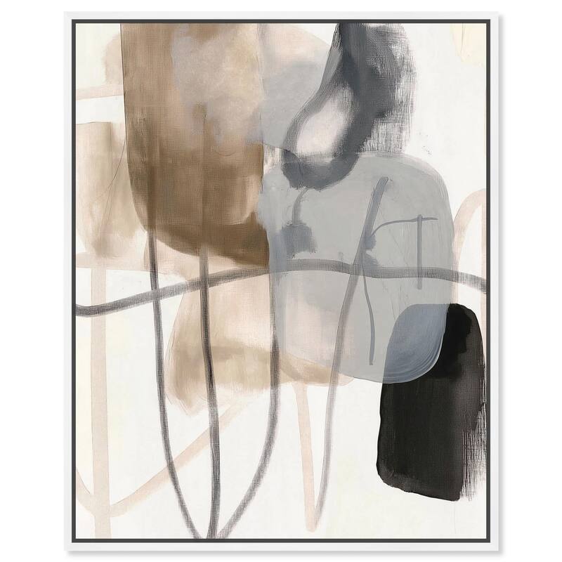 Contemporary Canvas III Canvas by Art Remedy - White - 36" x 45"