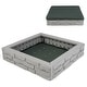 preview thumbnail 16 of 30, Outdoor Kids Sandbox with Cover and Bottom Liner for Backyard Play