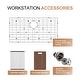 preview thumbnail 9 of 8, HOROW 33" x 22'' Single Bowl Stainless Steel Kitchen Sink with Workstation and 2 Faucets Holes
