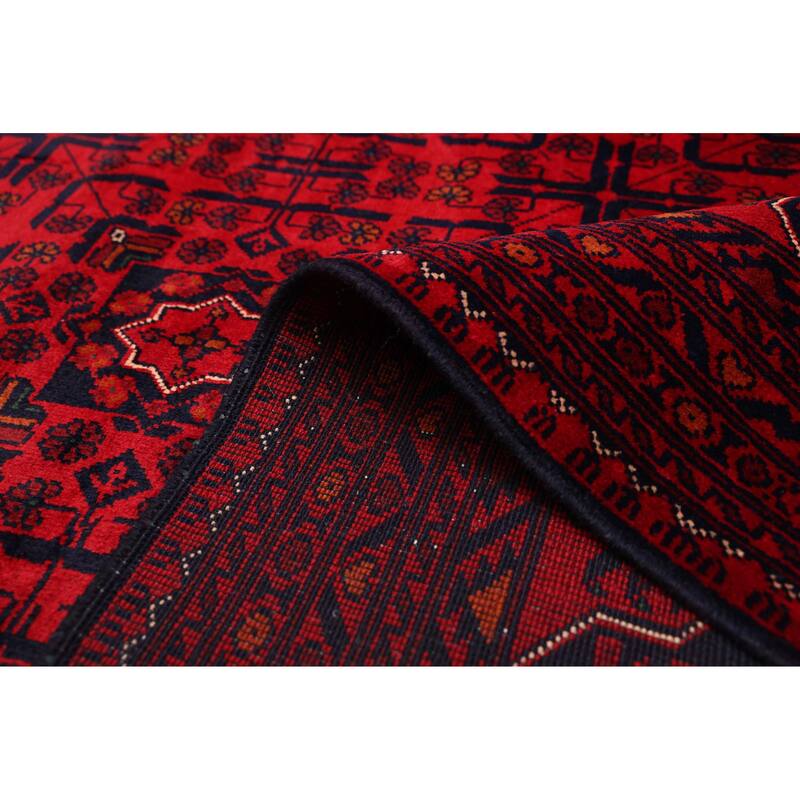 ECARPETGALLERY Hand-knotted Finest Khal Mohammadi Red Wool Rug - 9'11 x 13'0