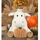preview thumbnail 4 of 4, DolliBu Super Soft Fancy Floppy Moose Stuffed Animal w/ Pumpkin Decor - 10.5 inches