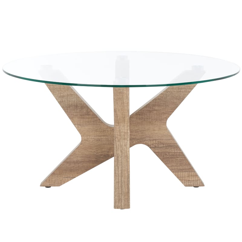 SAFAVIEH Home Collection Kaera Coffee Table - 32" W x 32" D x 17" H