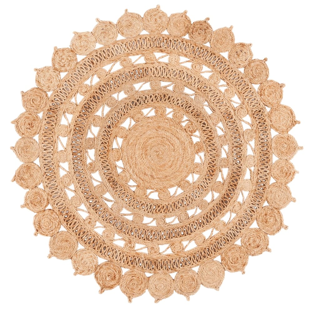 SAFAVIEH Flatweave Natural Peguy Fiber Farmhouse Jute Rug