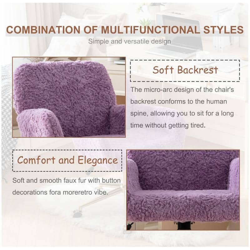 Metal Swivel Home Upholstered Office Chair