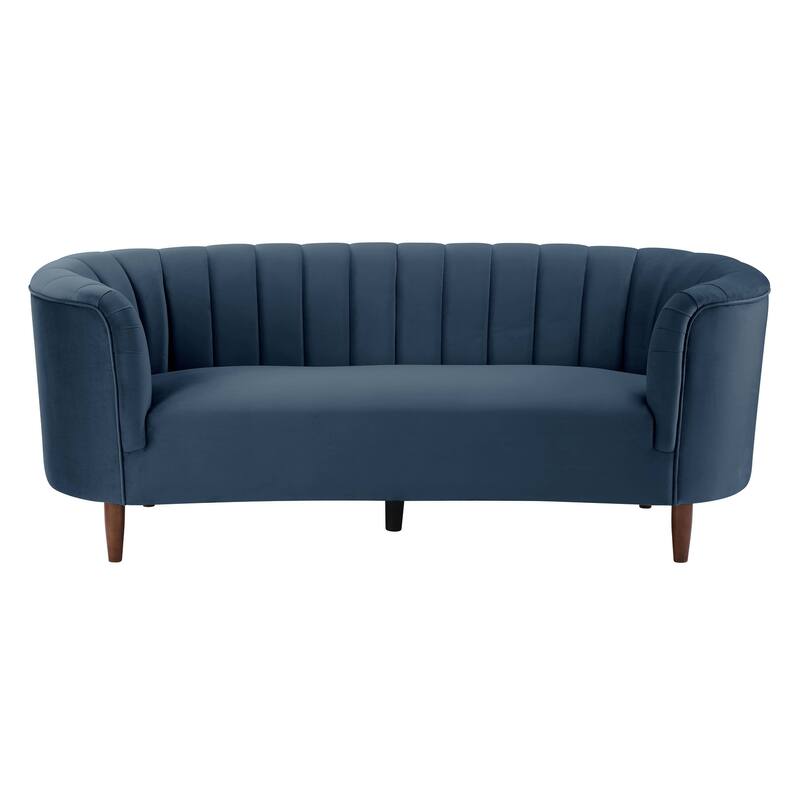 Yanna Tufted Sofa with Wooden Leg