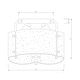 preview thumbnail 12 of 10, Warehouse of Tiffany Fortuna Semi Flush Mount Ceiling Light Satin Silver and Seeded Glass Finish 3-Light