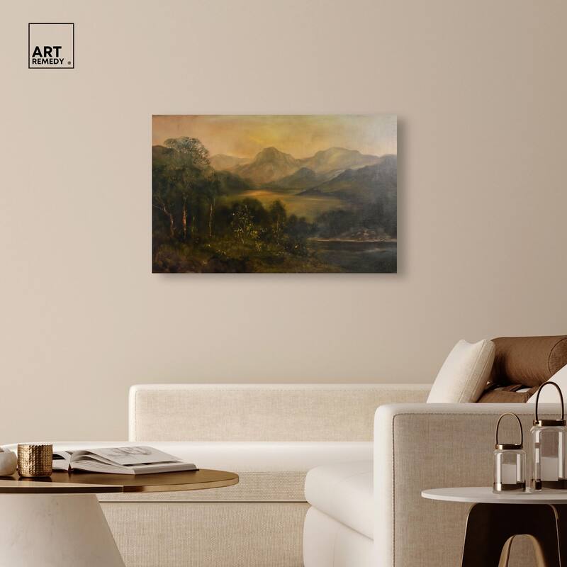 Highland Hues Canvas by Art Remedy, Gallery Wrapped