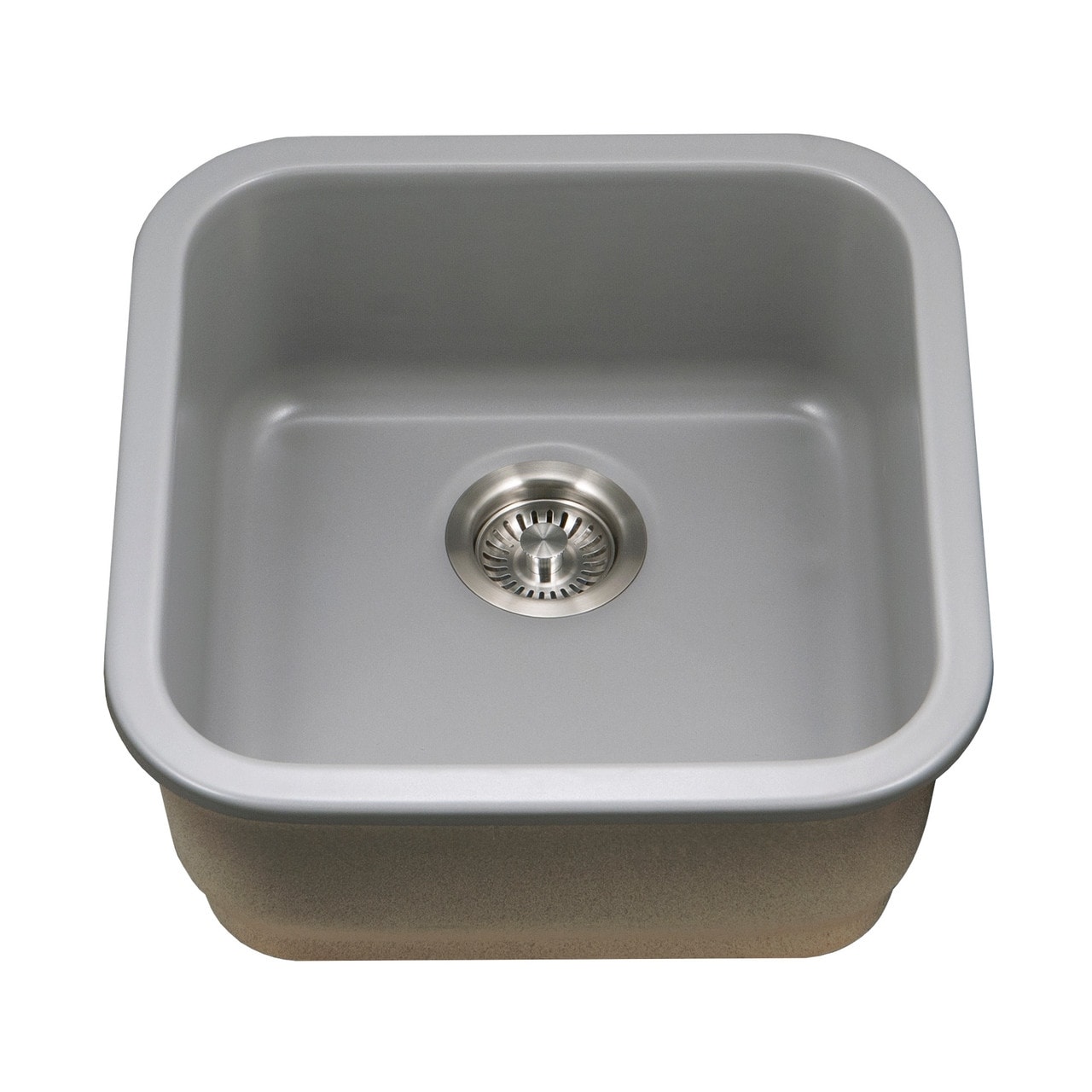 Platus Undermount Fireclay 19 in. Single Bowl Bar Sink in White with Square Basin Platus Undermount Fireclay 19 in. Single Bowl Bar Sink in White with Square Basin