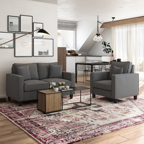Loveseat and accent chair outlet