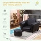 preview thumbnail 6 of 16, Qaba Kids Sofa Chair with Matching Ottoman for 18 to 36 Months