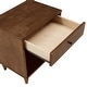 preview thumbnail 7 of 9, Frey 1-Drawer Brown Finish Wood Nightstand by iNSPIRE Q Modern