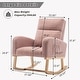 preview thumbnail 32 of 83, HOMYKA 28" Wide Rocking Chair for Nursery with Solid Wood Leg Set of 2