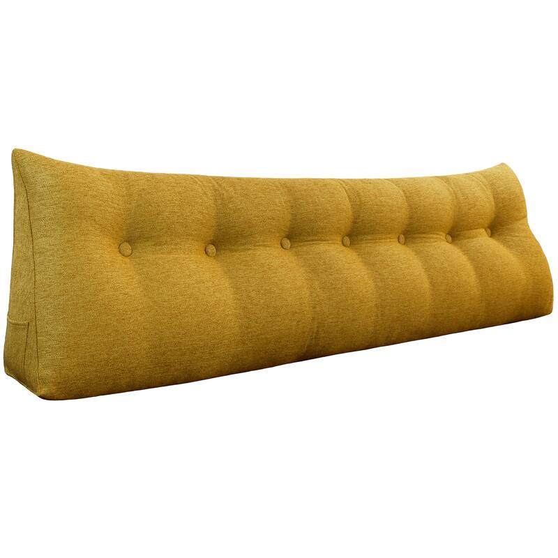 WOWMAX Bed Rest Wedge Reading Pillow Bolster Daybed Back Support - 76"x20"x8"