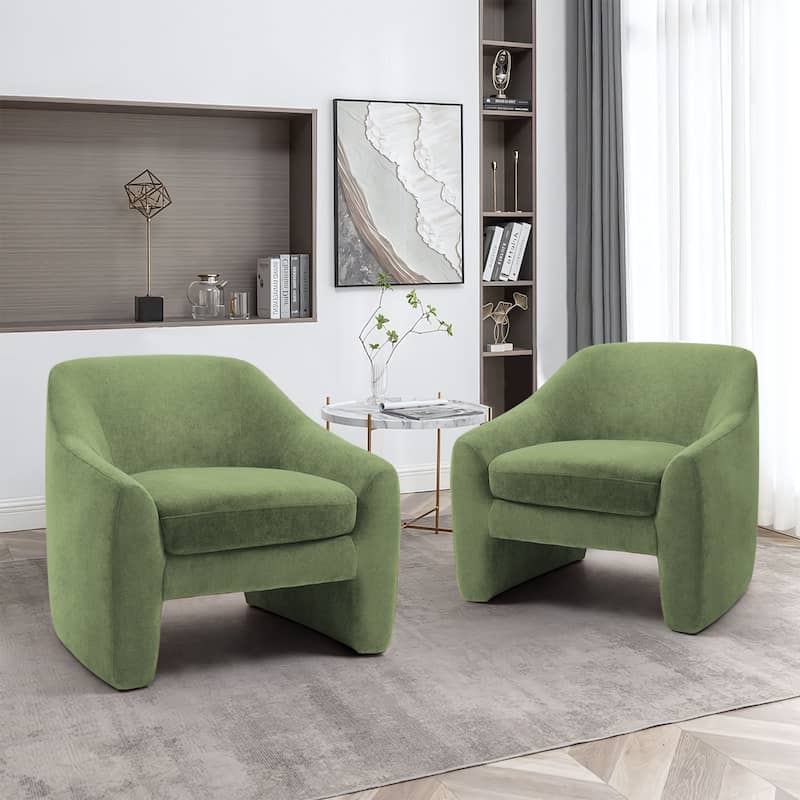 Modern Upholstered Oversized Accent Chairs