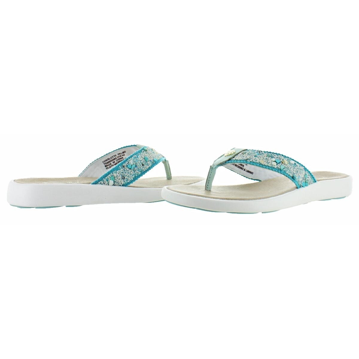 Shop Tommy Bahama Womens Charlotte Palms Thong Sandals Cloth