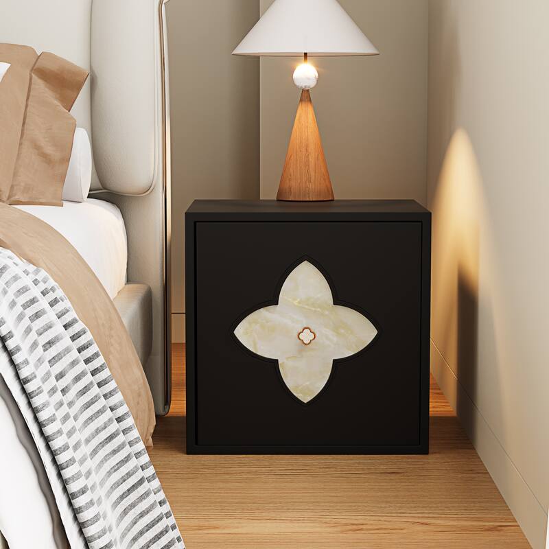 19.6'' W Nightstand With Storage, Bedside Table, Accent Cabinet With Door