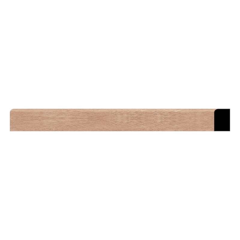 WM52: 7/16-in D x 3/4-in W x 96-in L Americraft Solid Hardwood Stain Grade Shoe Moulding - Sapele Mahogany