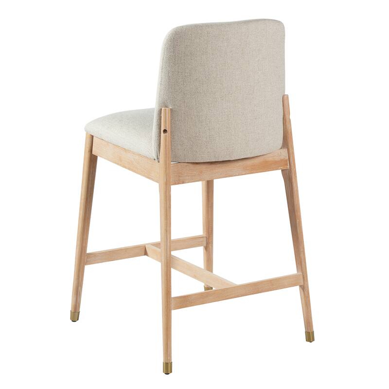 Christopher Knight Home - Clara Modern Wooden Upholstered Counter Stool