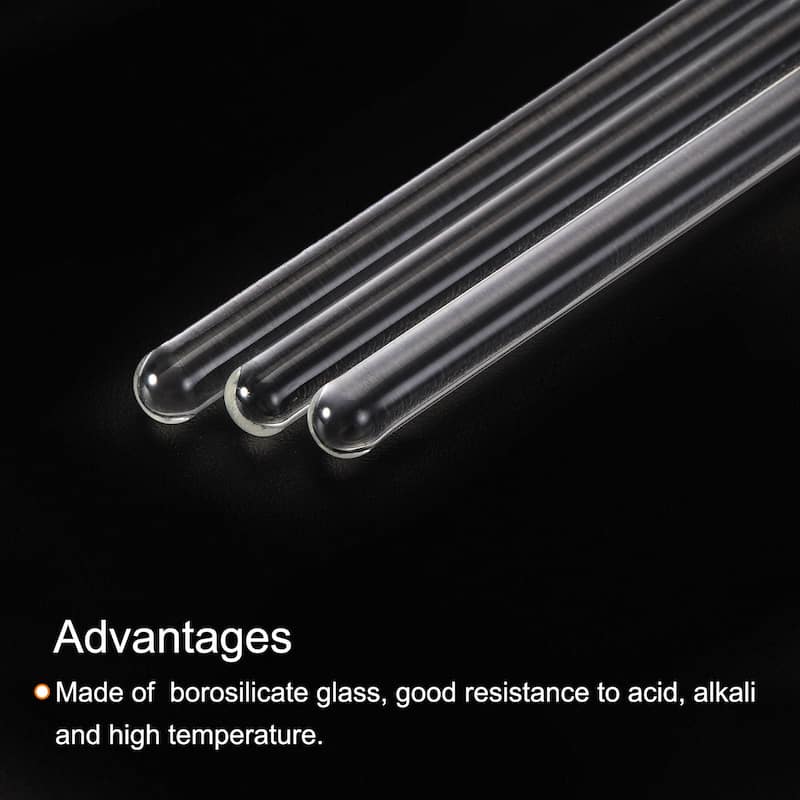 Borosilicate Glass Stick Stir Rod for Lab, kitchen 3Pcs