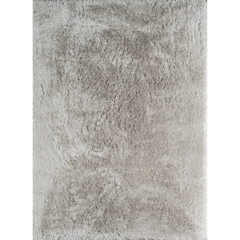 Momeni Enchanted Shag Polyester Contemporary Solid Shag Rug - 8' x 10' - Grey - Rectangle