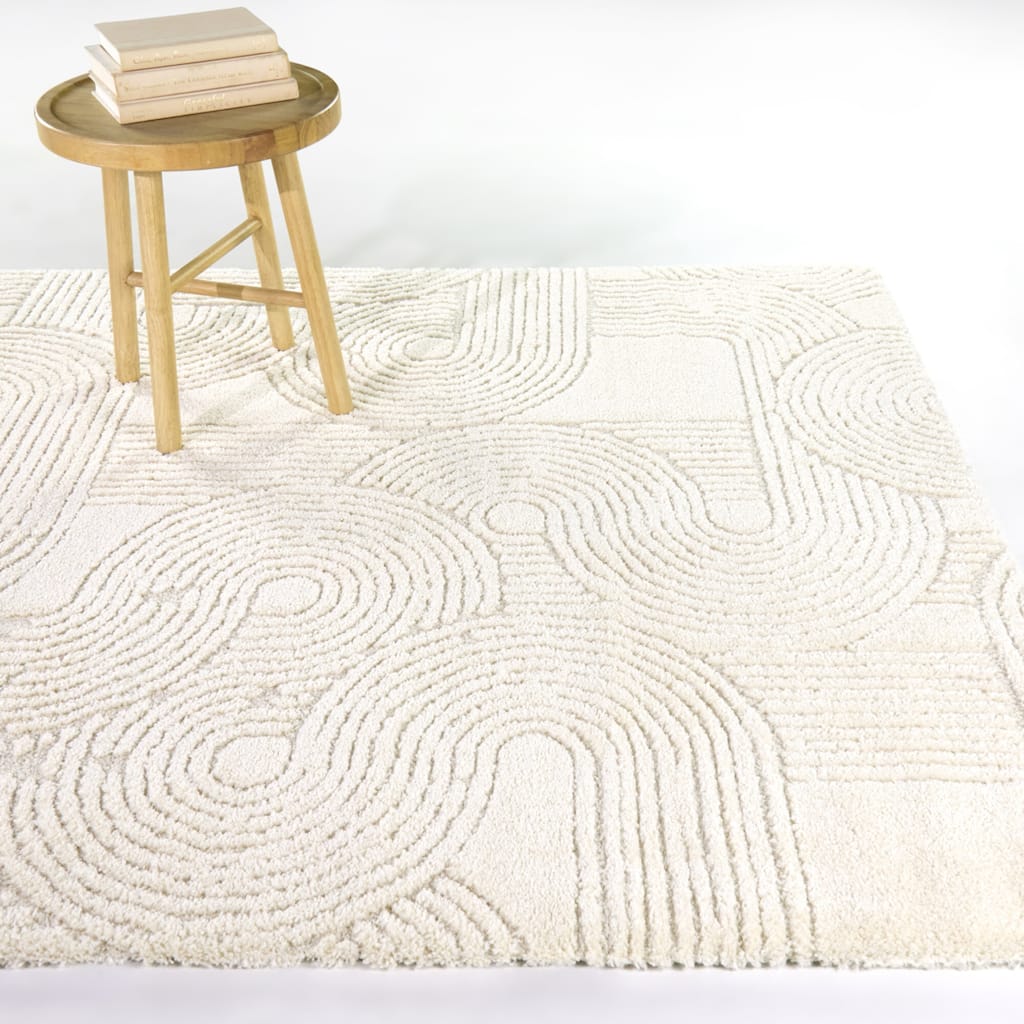 Odessa Striped Textured Area Rug