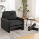 preview thumbnail 35 of 76, HOMYKA Oversized Accent Chair, Modern Sherpa Single Sofa with 2PCS Pillows