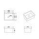 preview thumbnail 14 of 12, Eridanus Oslo 24-inch Undermount / Drop-in Kitchen Sink