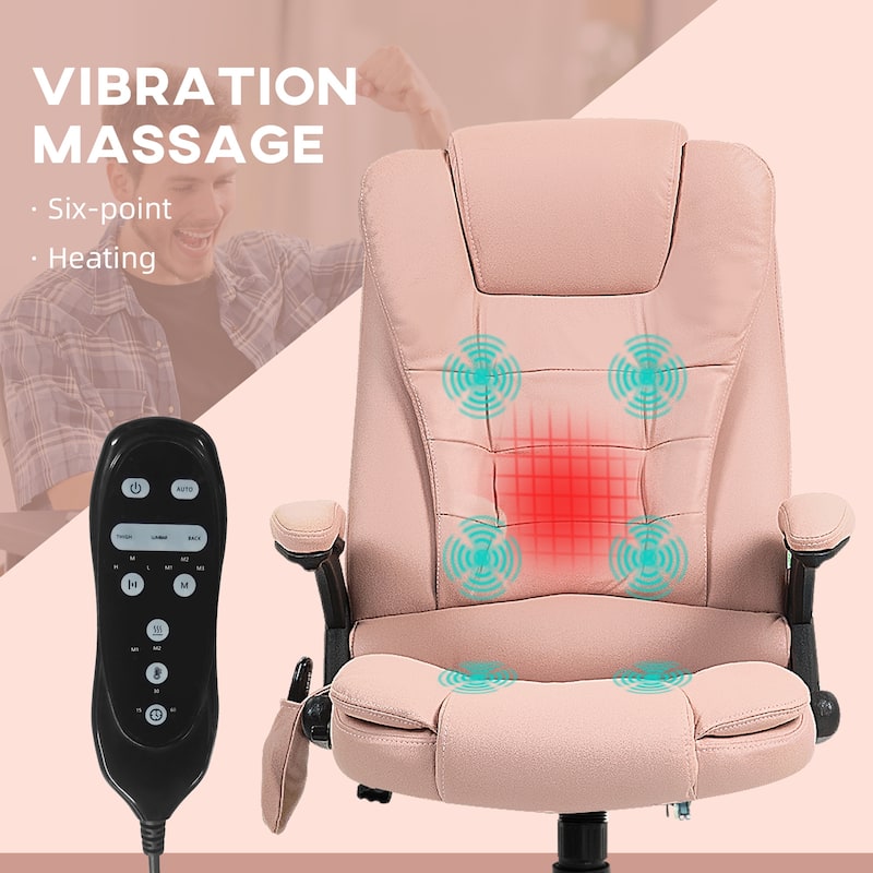 6 Point Vibrating Massage Office Chair with Heat