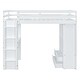 preview thumbnail 6 of 11, Multi-Function Twin Loft Bed with Storage Shelves and Drawers, Wood Loft Bed Frame with Built-in Writing Desk