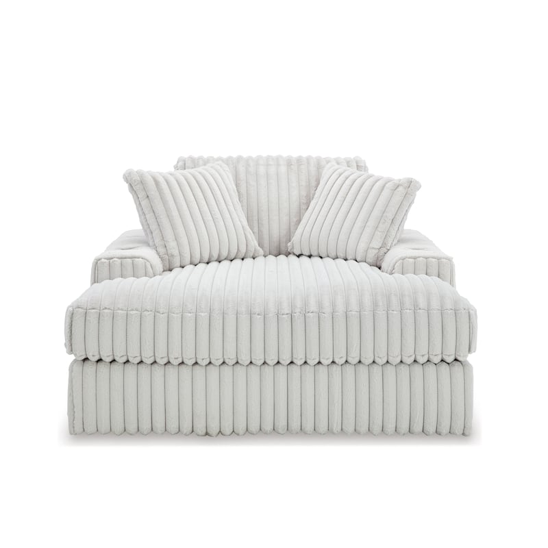 Roundhill Furniture Azulu Oversized Chaise, with Cup holders and USB Charging