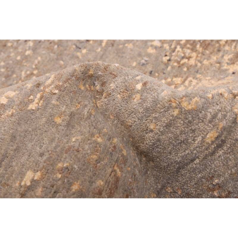 ECARPETGALLERY Hand-knotted Legacy Grey Silk, Wool Rug - 2'5 x 10'6