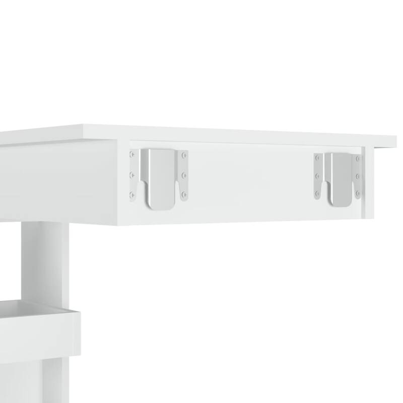 vidaXL Wall Bar Table Kitchen Bar Dining Table Computer Desk Engineered Wood - 40.2" x 17.7" x 40.7"