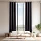 preview thumbnail 5 of 23, Aurora Home Extra Long Grommet Top Thermal Blackout Curtain Single Panel Dark Grey - 52"x132"