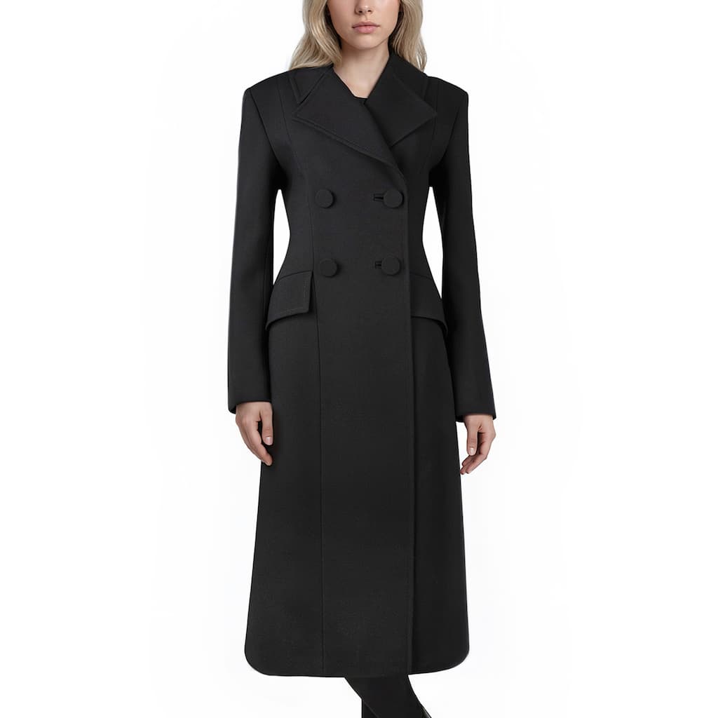 Gucci Double Breasted Wool Coat