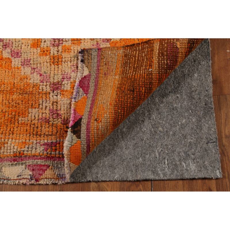 Anatolian Turkish Vintage Runner Rug Hand-Knotted Wool Carpet - 2'11"x 12'3"