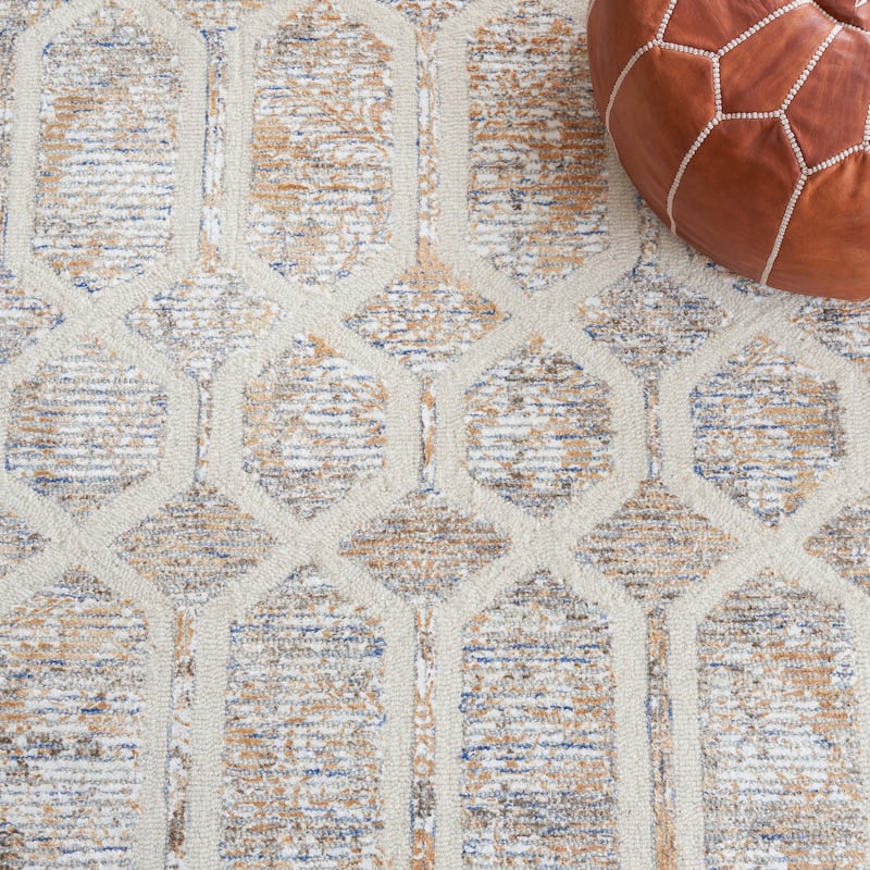 SAFAVIEH, Handmade Artistry Poulia Geometric Wool Rug