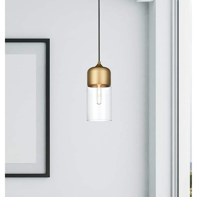 1-Light Pendant with 5 inch Clear Glass