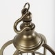 preview thumbnail 6 of 5, Gerson I Large Cage-Style Gold Metal Candle Holder Lantern