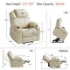 preview thumbnail 9 of 77, MCombo Electric Power Lift Recliner Chair Sofa with Massage and Heat, 3 Positions, USB Ports, Faux Leather