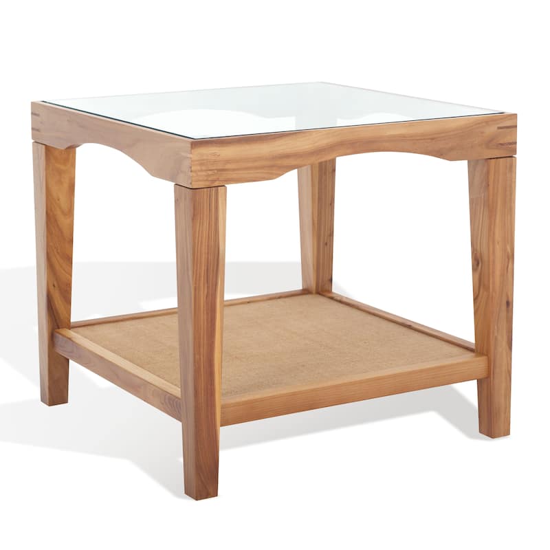 SAFAVIEH Couture Nicolella Square Glass Accent Tabl - 22"W x 22"D x 20"H