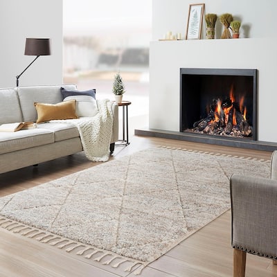 Vintage Rustic Textured Multi-Color Washable Rugs