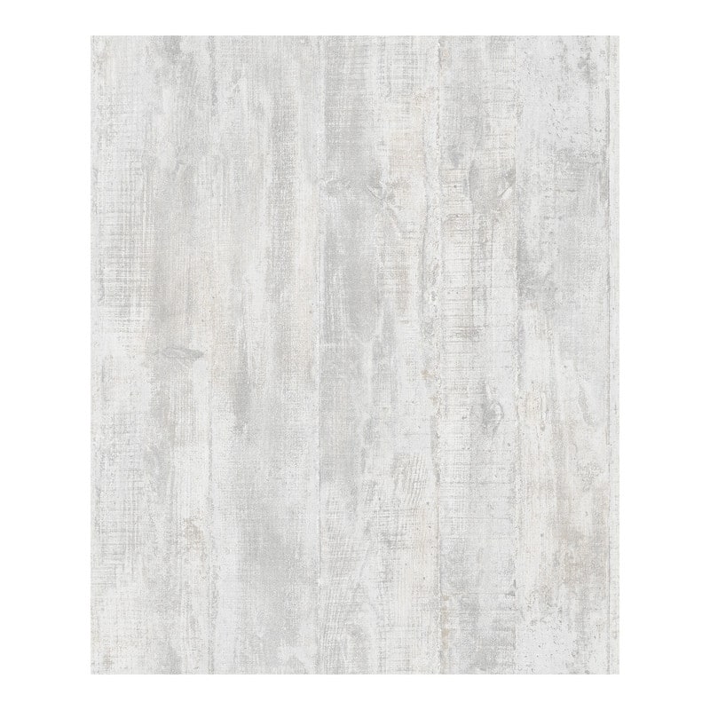 Advantage Huck Light Grey Weathered Wood Plank Wallpaper - 20.9 x 396 x 0.025