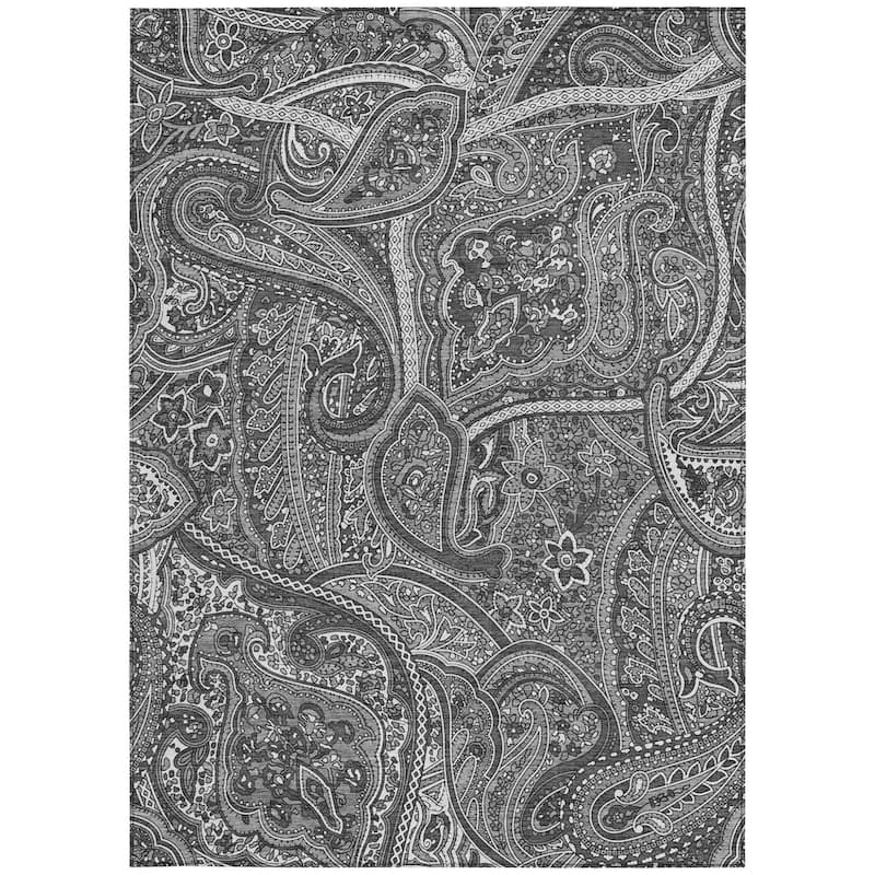 HomeRoots Paisley Traditional Rectangle Outdoor Rug