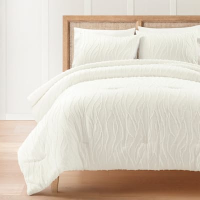 Lush Decor Jacquard Wave Comforter 3-Piece Set