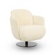 preview thumbnail 7 of 16, Solange Velvet Swivel Chair - 30.7"W x 30.3"D x 30.3"H