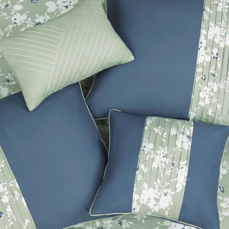 Lucky Brand Fianna Reversible Floral Luxury Comforter Bedding Set