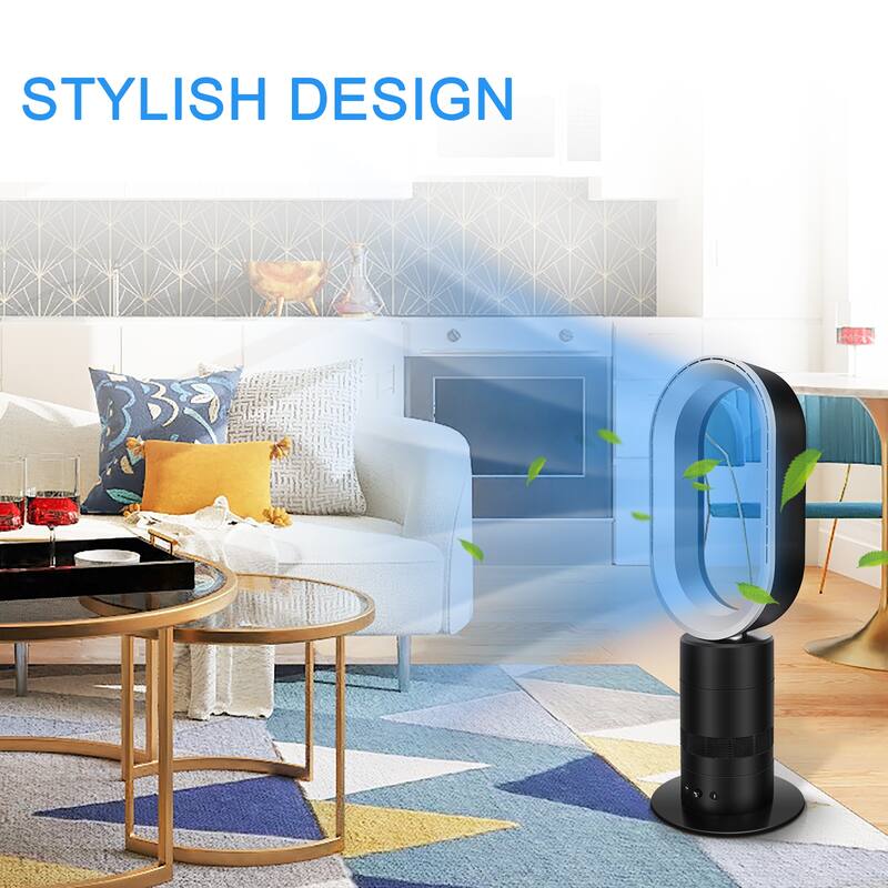 27'' Speeds Adjustable Bladeless Tower Fan, 90° Swivel, 3090 min