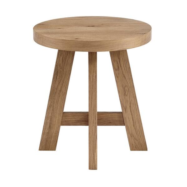 Modern Natural Wood Round End Table On Sale Bed Bath & Beyond