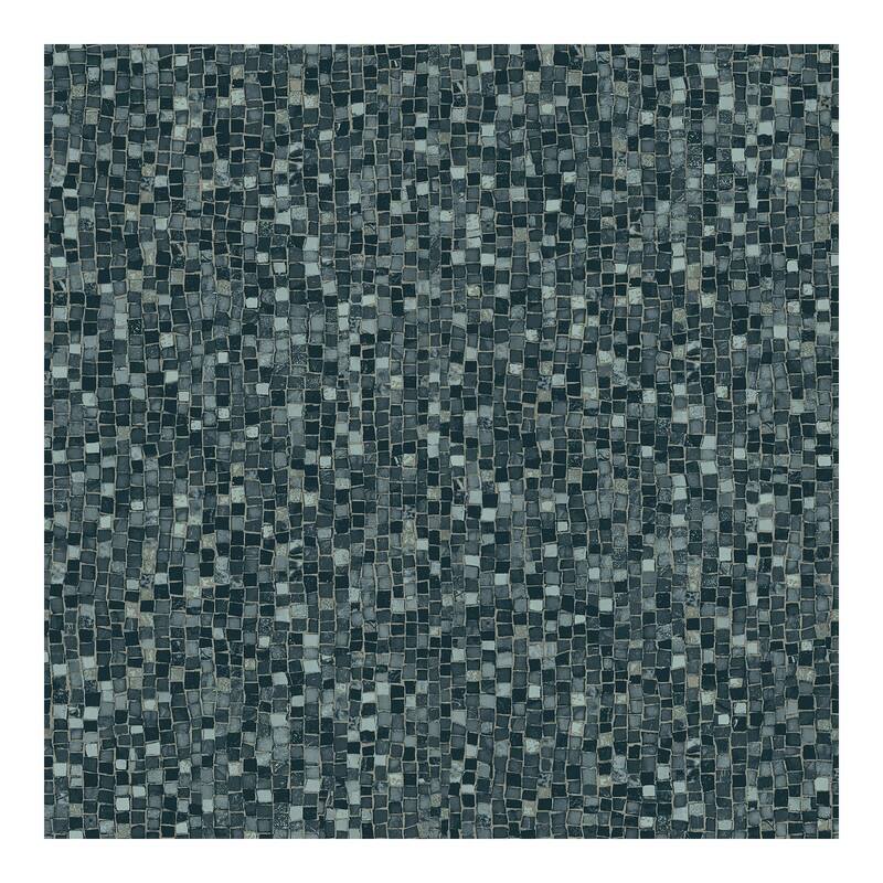 Advantage Ziggy Charcoal Stone Mosaic Wallpaper - 20.9 x 396 x 0.025